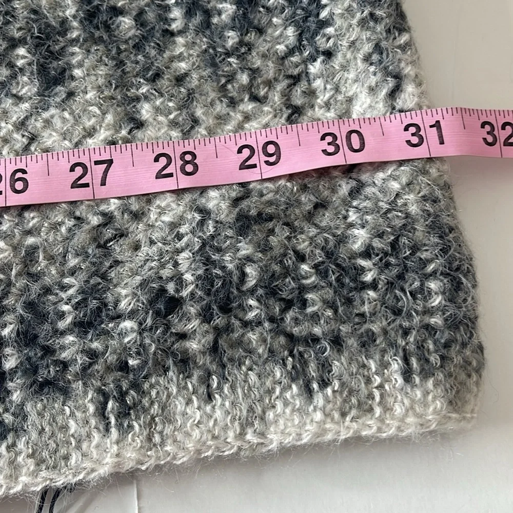 BCBGeneration Winter Infinity Scarf Gray Black